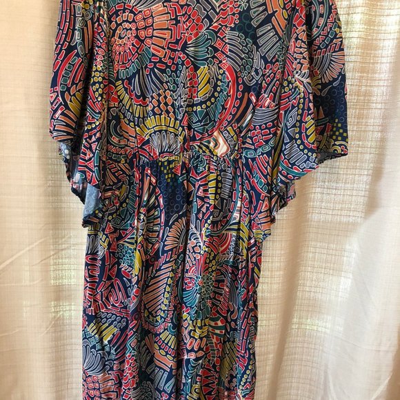 Flying Tomato Boho Butterfly Sleeve Print Dress - Picture 3 of 5